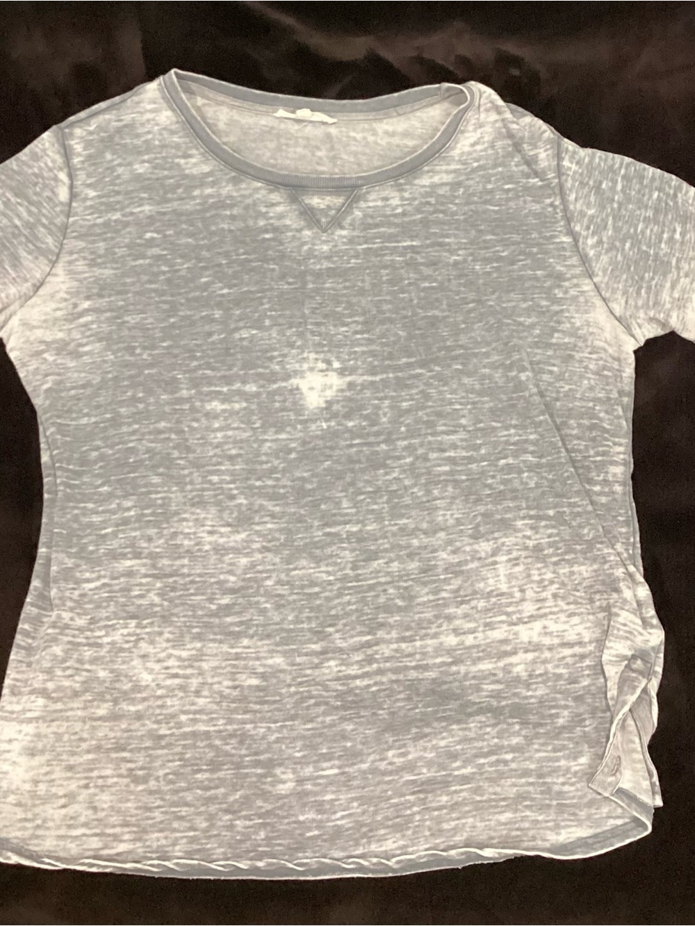 Jane and Delancey Heathered Light Blue Short-Sleeve Tee